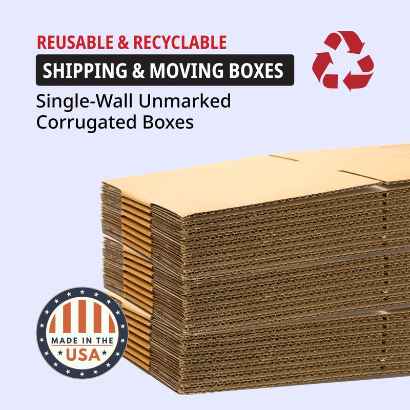 Tape Logic BOX USA Shipping Boxes Larg 18"L x 6"W x 45"H 5-Pack, Cardboard Box for Shipping, Moving, Mailing, Packing, Packaging and Storage - Image 3