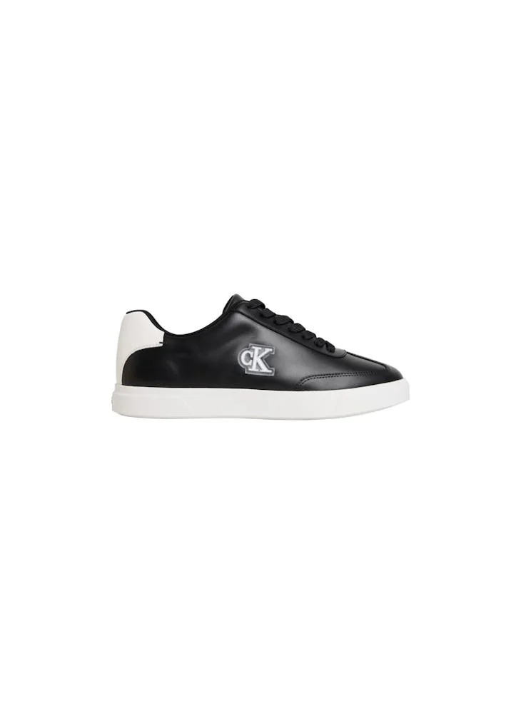 كالفن كلاين Embossed Leather Low-Profile Cupsole Sneakers