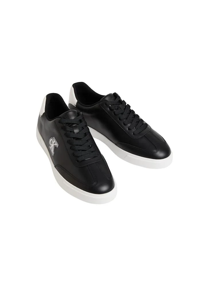 كالفن كلاين Embossed Leather Low-Profile Cupsole Sneakers