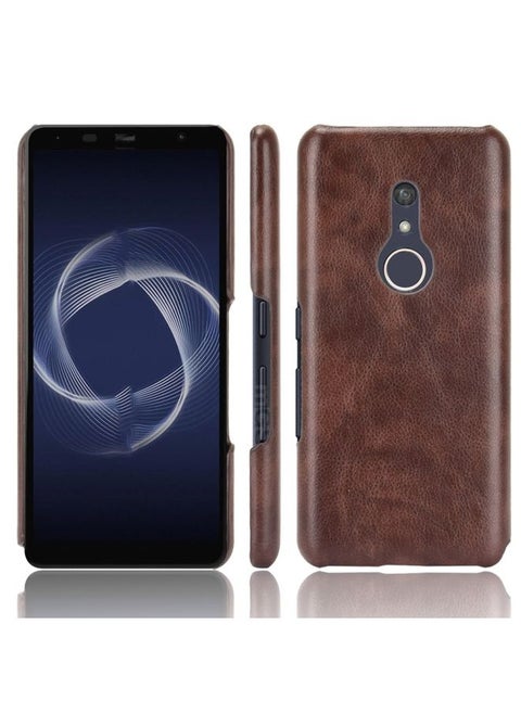 Case Cover For Fujitsu Be4 Plus F-41B Shockproof Litchi Texture PC + PU Case Brown
