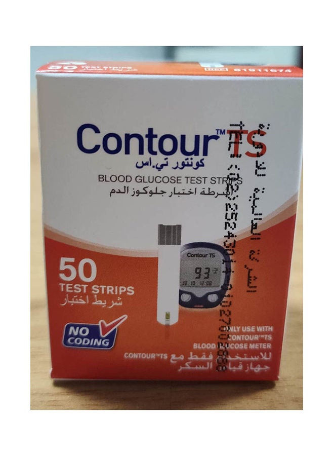 Contour TS Blood Glucose Test 50 Strips - Image 1