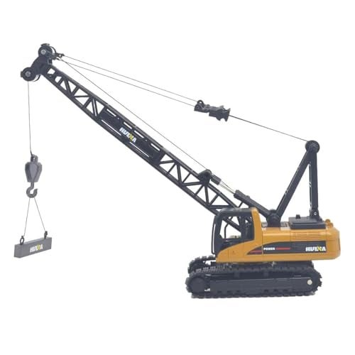 Ailejia Construction Trucks Toys Crane Truck 1/50 Scale DieCast Truck Engineering Car Metal Construction Vehicles Crane Machine Model Toy for Boys (Crawler Crane) - Image 1