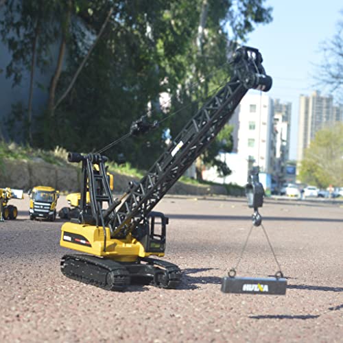 Ailejia Construction Trucks Toys Crane Truck 1/50 Scale DieCast Truck Engineering Car Metal Construction Vehicles Crane Machine Model Toy for Boys (Crawler Crane) - Image 5