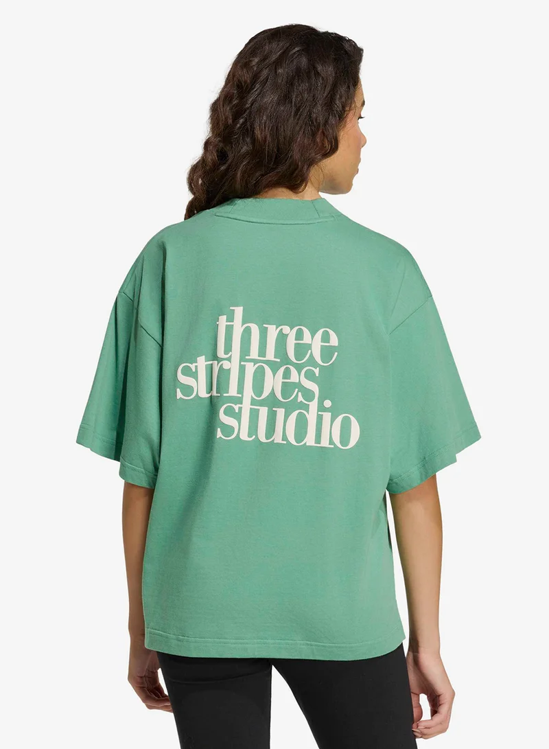 Adidas 3-Stripes Studio Boyfriend T-Shirt