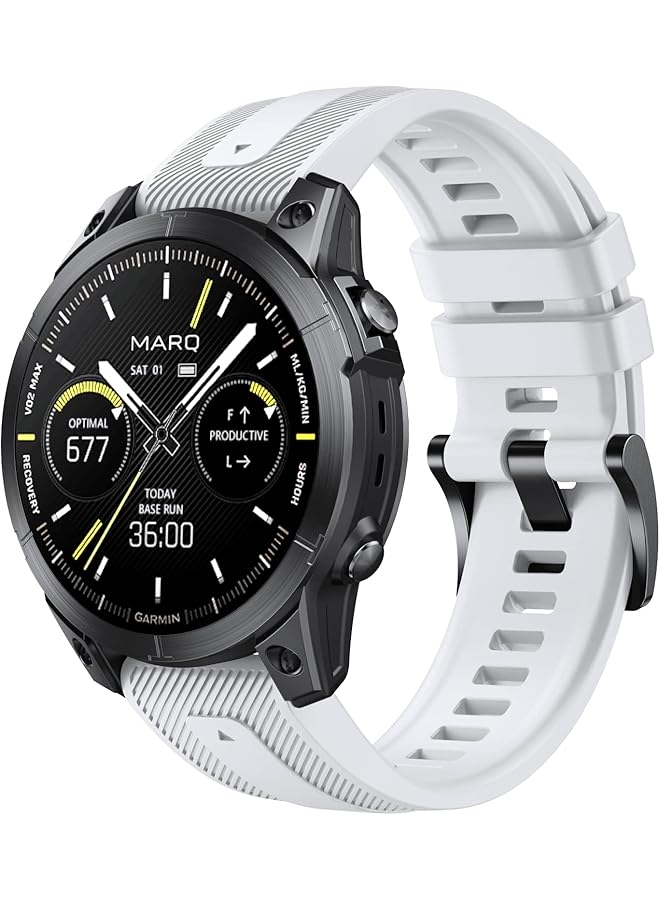 دادو حزام ساعة سيليكون ميد لاين مقاس 22 مم متوافق مع جارمين فينيكس 7 فينيكس 6 فينيكس 5 6 برو 5 بلس أبروتش S62 S60 حزام ساعة سيليكون ناعم - Image 1