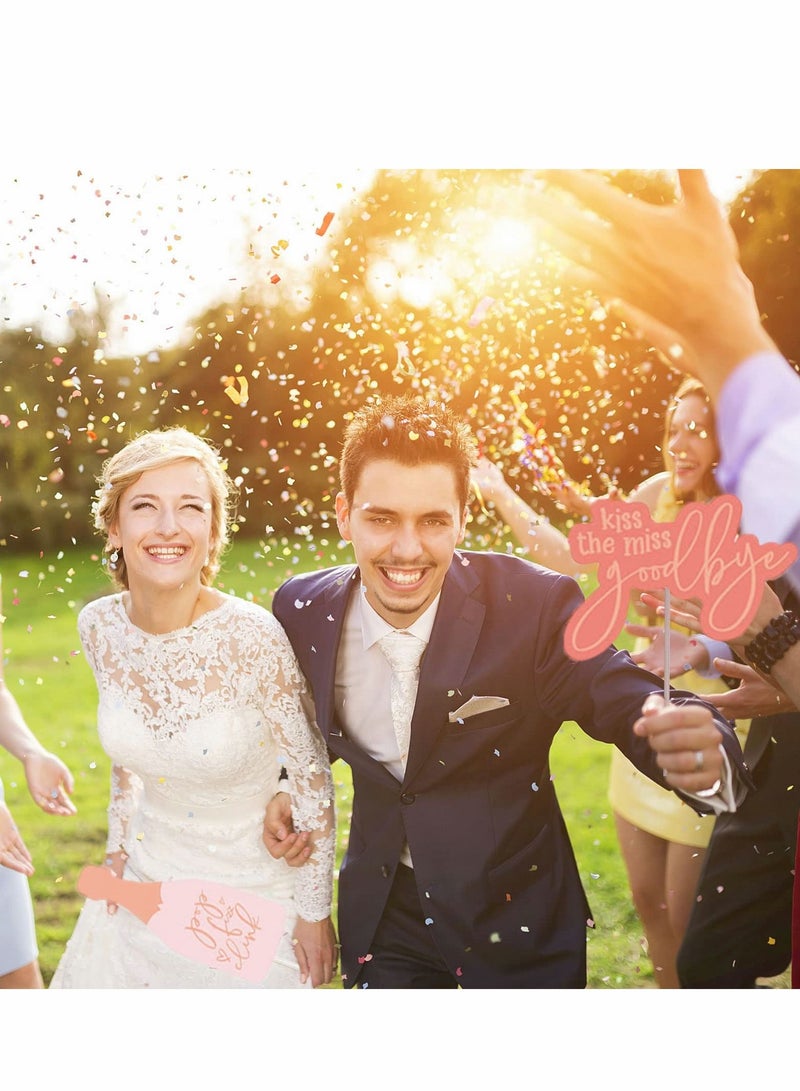 Excefore Wedding Hen Party Photo Booth Props 25 PCS Botanical Bridal Shower Gold Night Do Frame Prop Team Bride Selfie Bachelorette To Be - Image 2