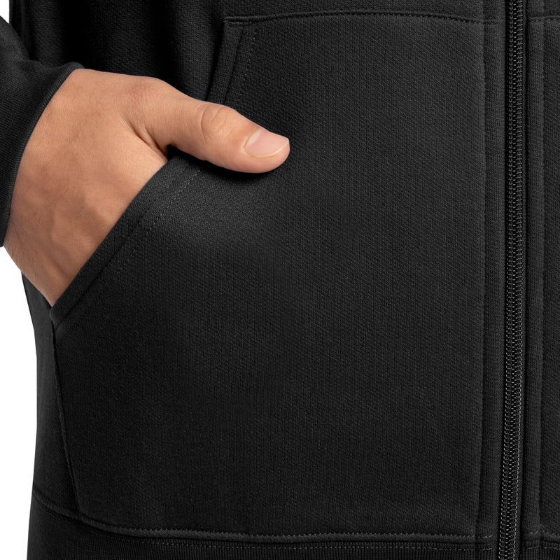 Men's Fleece-Lined Zip Hoodie Sweatshirt - Image 3