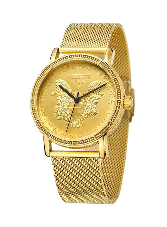 MEGIR Men's Casual Chronograph Watch SW0081 - 42 mm - Gold - Image 1
