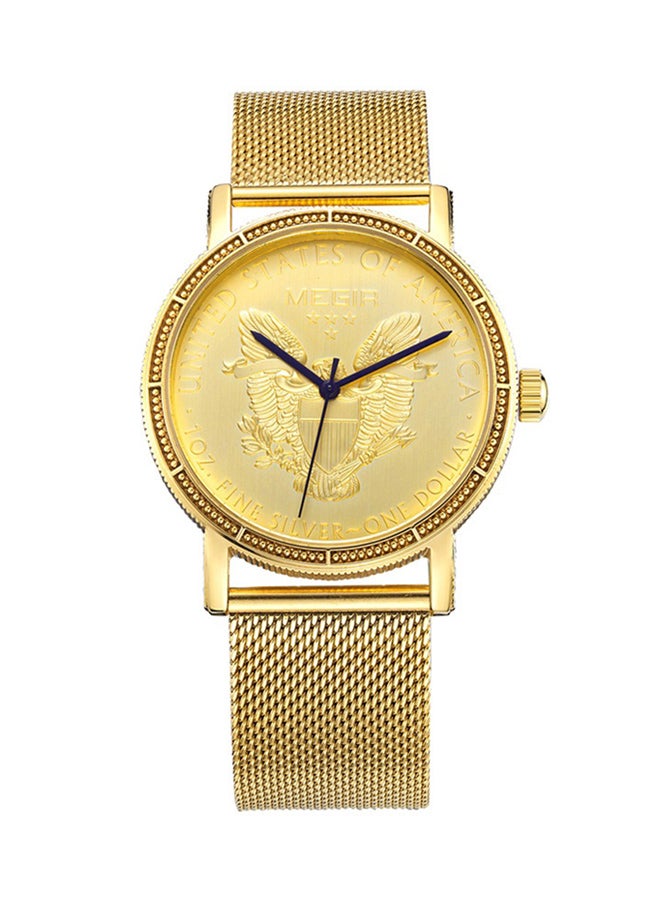 MEGIR Men's Casual Chronograph Watch SW0081 - 42 mm - Gold - Image 2