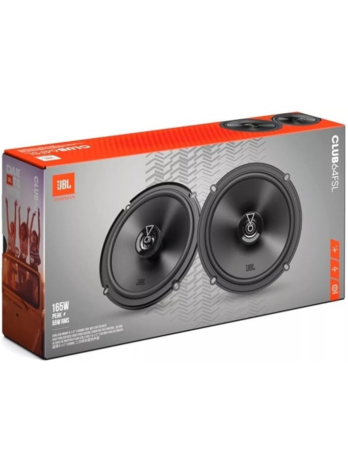 JBL CLUB 64FSL Car Speakers, 16.5 cm, 165W Peak Power, 2-Way Shallow Mount, Pair - Image 4