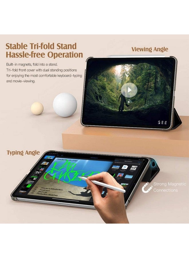 موكا حافظة MOCA لجهاز iPad Air 11 بوصة M2 2024، حافظة iPad Air الجيل الخامس 2022/حافظة iPad Air الجيل الرابع 2020 10.9 بوصة، غطاء خلفي شفاف صلب رفيع من البولي كربونات يناسب حافظة iPad Air - Image 3