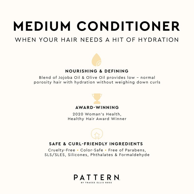 PATTERN Beauty by Tracee Ellis Ross Medium Conditioner - Hydration & Slip for Curly Hair 3a-4a, 3 Fl Oz - Image 5