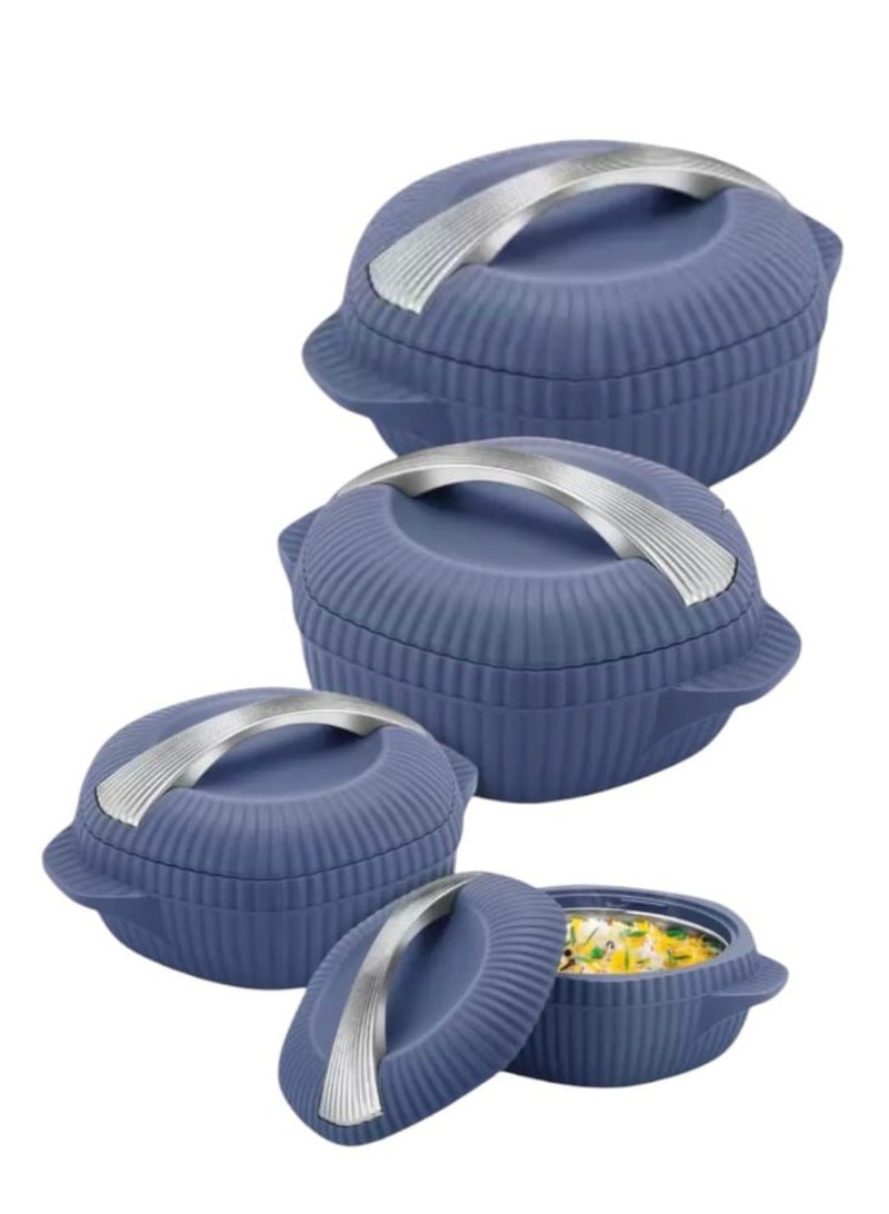 ميلتون حافظات طعام من 4 قطع بلاستيك واستانلس ستيل بحجم 500 مل ، 1000مل ، 1500مل ، 2500 مل موديل MIL.OYS3 - Image 1