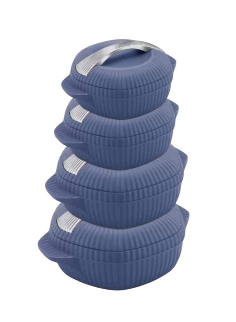 ميلتون حافظات طعام من 4 قطع بلاستيك واستانلس ستيل بحجم 500 مل ، 1000مل ، 1500مل ، 2500 مل موديل MIL.OYS3 - Image 2