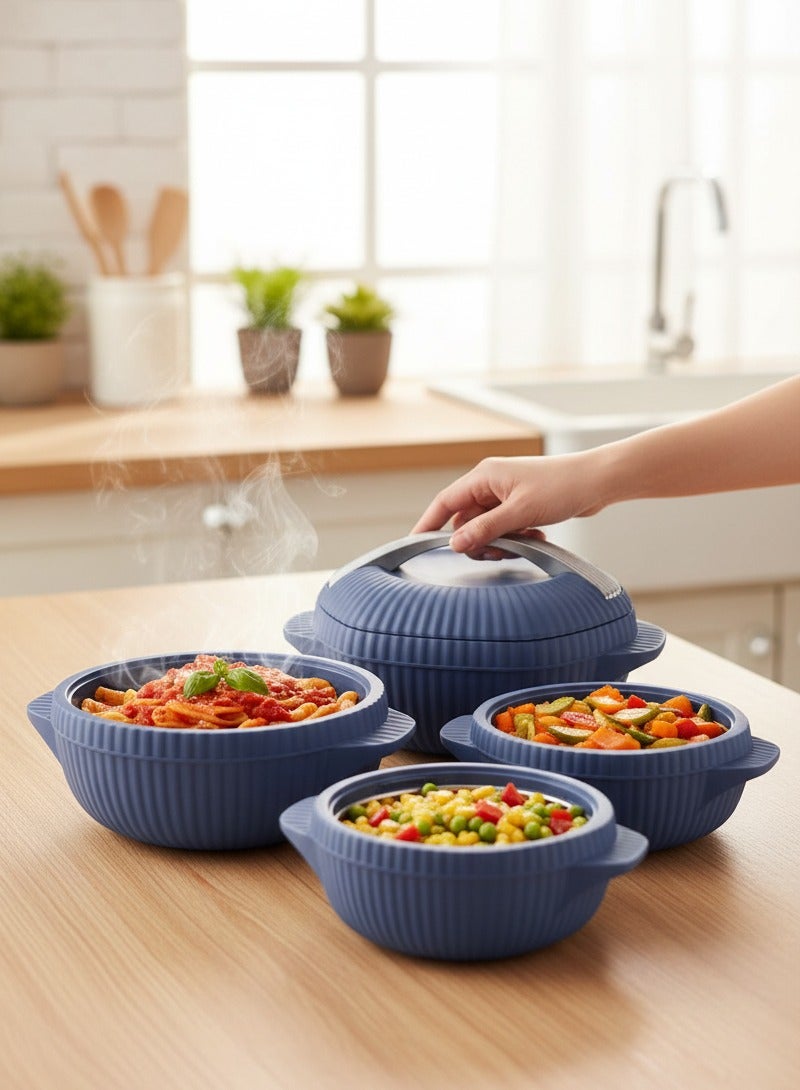 ميلتون حافظات طعام من 4 قطع بلاستيك واستانلس ستيل بحجم 500 مل ، 1000مل ، 1500مل ، 2500 مل موديل MIL.OYS3 - Image 3