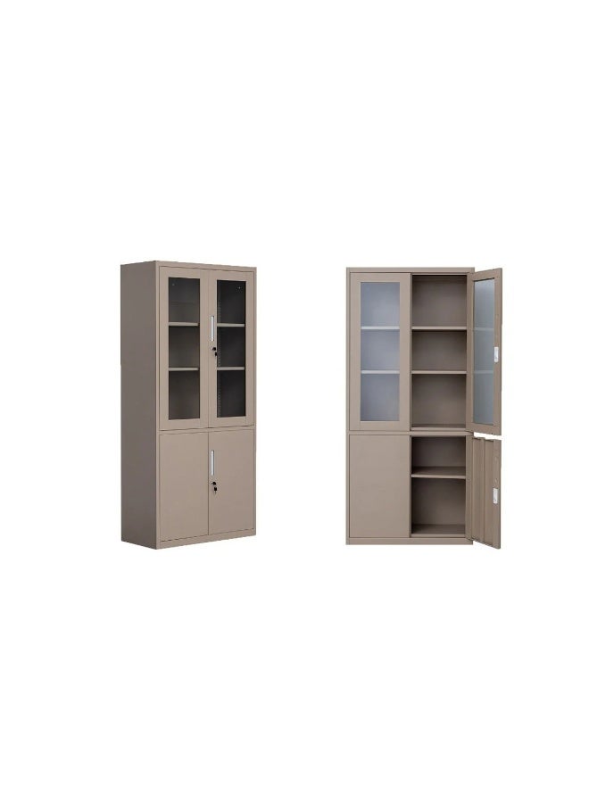 بيتي دولاب مكتبي حديد 5 رفوف لون بيج - Image 2