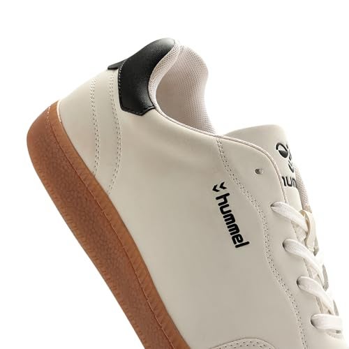 hummel Classic Elite Casual Sneaker for Men Lightweight Breathable with Enhanced Comfort Cushioned Insole and Slip-Resistant Work and Play Casual Shoes White/Black UK 6 - Image 4