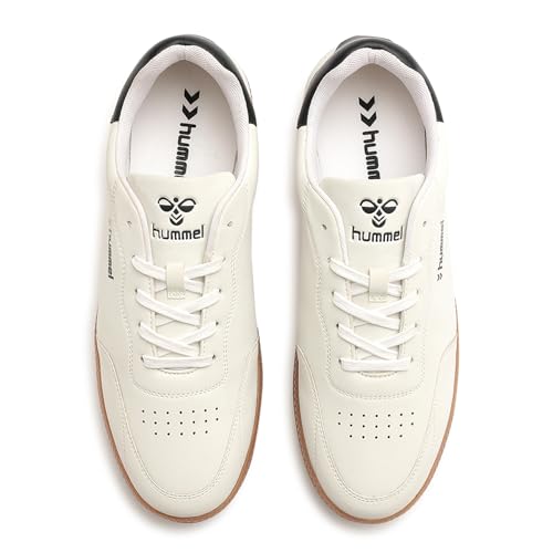 hummel Classic Elite Casual Sneaker for Men Lightweight Breathable with Enhanced Comfort Cushioned Insole and Slip-Resistant Work and Play Casual Shoes White/Black UK 6 - Image 2