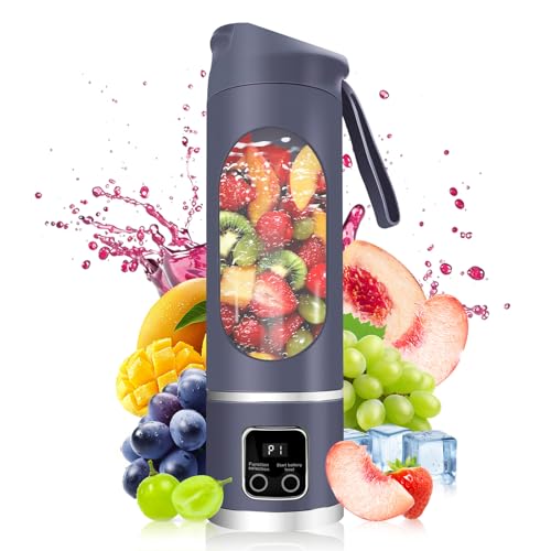pakay Portable Blender Personal Electric USB，500ML Portable juicer Shakes and Smoothies Blender，Small Blenders，Mixing，Compact、Convenient and Versatile (Purple) - Image 1