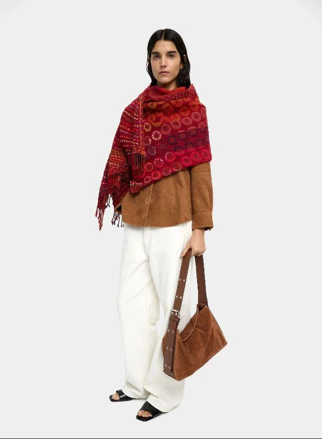 PARFOIS Brown Suede leather shoulder bag for Women | Best Price UAE