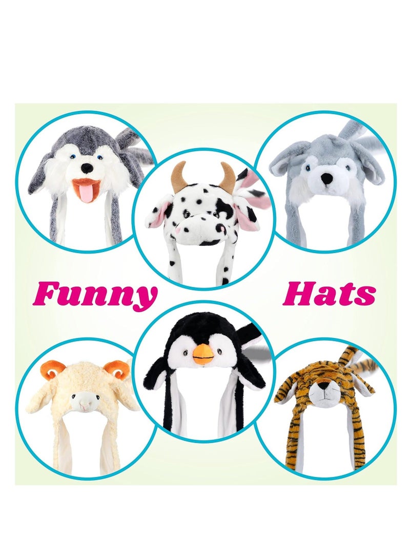 Captaintech Frog Hat with Ears Moving Jumping Pop Up Beating Hat Plush Holiday Cosplay Dress Up Funny  Winter Birthday Gift for Kids Boys Girls Green - Image 5