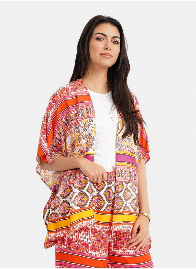 Clue Batwing 3/4 Sleeves Kimono  - Image 2