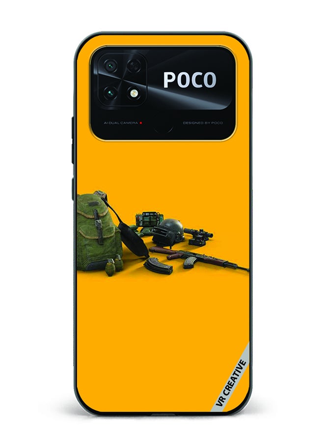 VR CREATIVE Protective Case Cover For Xiaomi Poco C40 Pubg Weapons Design Multicolour - Image 1