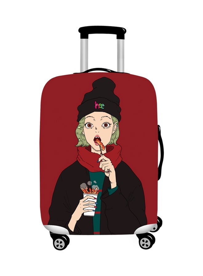 نيبمينينت Printed Cool Girl Luggage Cover Red