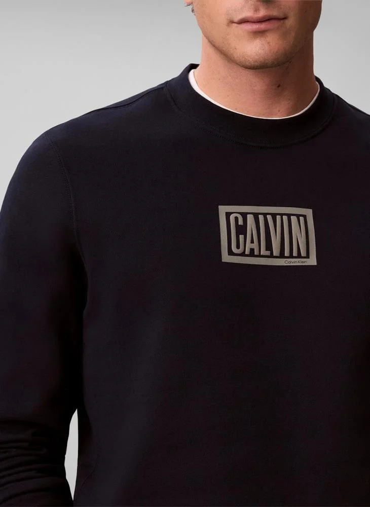 Calvin Klein Jeans  Cotton Terry Logo Sweatshirt for Men | Best Price UAE