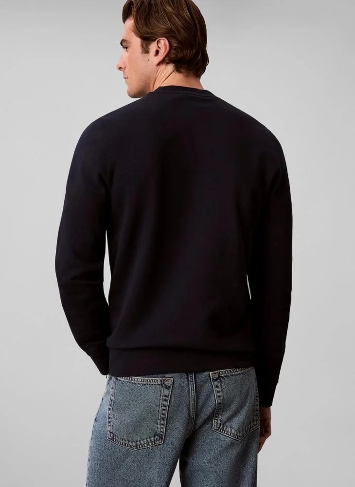Calvin Klein Jeans  Cotton Terry Logo Sweatshirt for Men | Best Price UAE