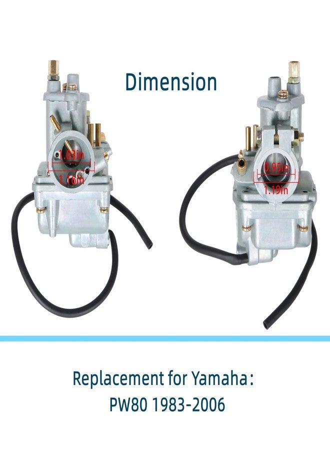 GENRICS Carburetor Replacement for Yamaha PW80 Dirt Bike Carb 1983-2006 - Image 4