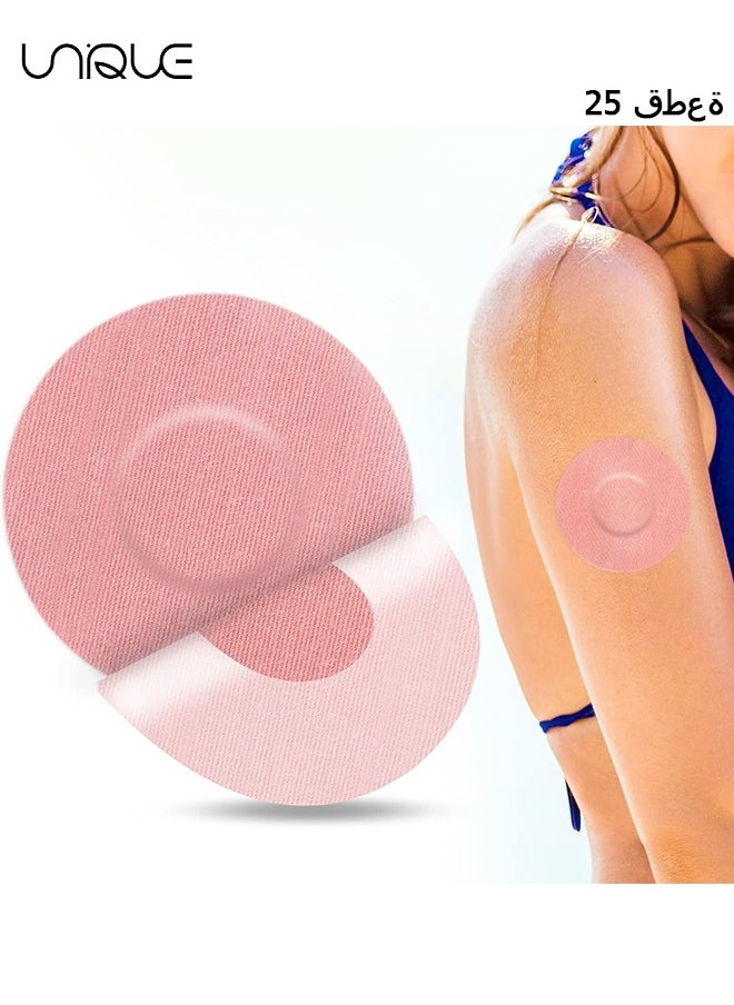 Unique Freestyle Adhesive Patch, 25 PCS Good for Libre– Enlite – Guardian –Pre-Cut Back Paper Waterproof Libre2/3 Sensor Covers（Pink）  - Image 1