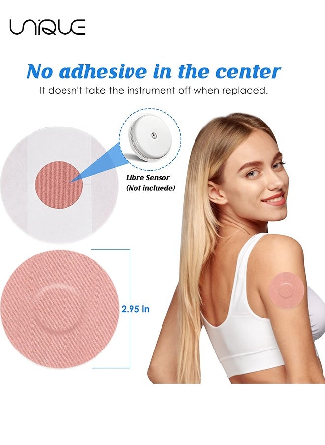 Unique Freestyle Adhesive Patch, 25 PCS Good for Libre– Enlite – Guardian –Pre-Cut Back Paper Waterproof Libre2/3 Sensor Covers（Pink）  - Image 2