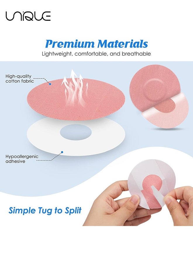 Unique Freestyle Adhesive Patch, 25 PCS Good for Libre– Enlite – Guardian –Pre-Cut Back Paper Waterproof Libre2/3 Sensor Covers（Pink）  - Image 3