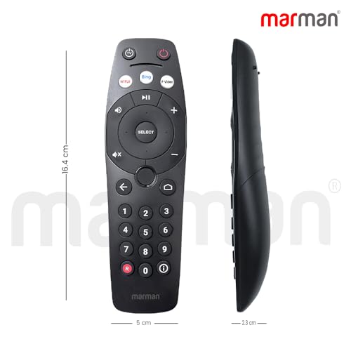 marman® Compatible with Tata Sky Binge+ Smart Set Top Box Remote Control Model TAS-V2 Without Voice Command Suitable for Tata Play Binge Plus 4K Setup Box with Streaming apps - Image 5