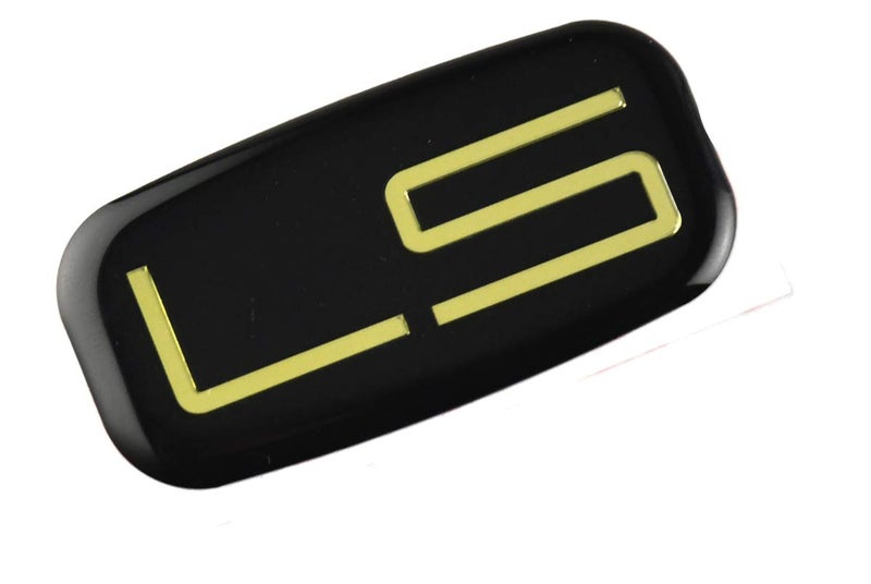 CDD 2pcs LS Emblem 3D Car Sticker Checkered Cab Replacement for Chevrolet Silverado Tahoe Suburban (Gold/Black) - Image 2