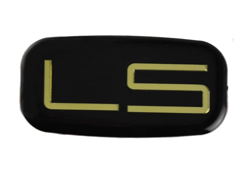 CDD 2pcs LS Emblem 3D Car Sticker Checkered Cab Replacement for Chevrolet Silverado Tahoe Suburban (Gold/Black) - Image 3