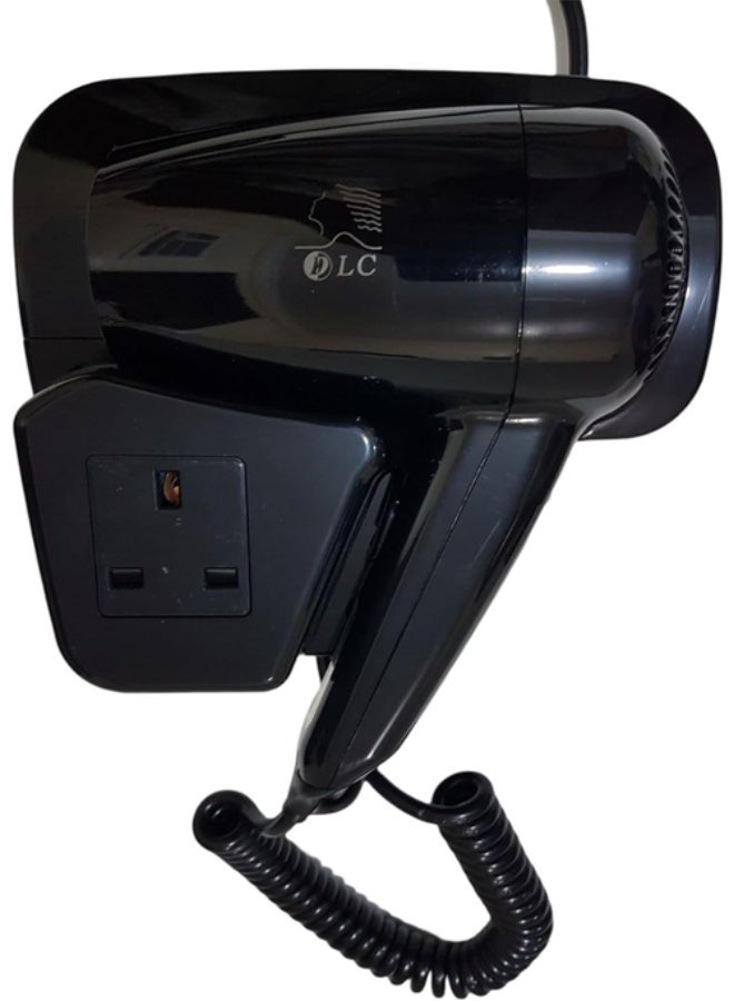 DLC 1200W 60/50Hz Wall Mounted Easy to Use Hair Dryer (Black) - Image 3