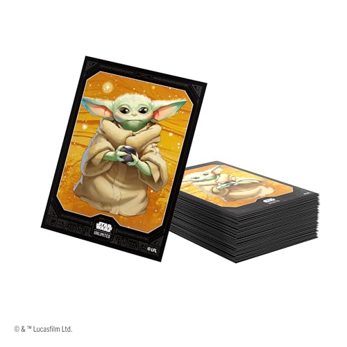 Gamegenic Star Wars Unlimited Grogu Art Sleeves Officially Licensed Pack of 60 Art Sleeves 2 Clear Sleeves Optimized Size for Star Wars Unlimited and Other TCG and LCG Games Made by Gamegenic - Image 5