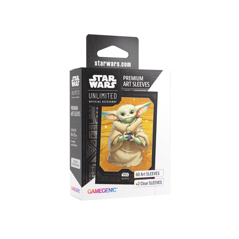 Gamegenic Star Wars Unlimited Grogu Art Sleeves Officially Licensed Pack of 60 Art Sleeves 2 Clear Sleeves Optimized Size for Star Wars Unlimited and Other TCG and LCG Games Made by Gamegenic - Image 3