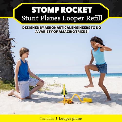 Stomp Rocket Stunt Airplane Refill Looper Plane Launcher Toy for Kids Airplane Toy Soars Over 100 Feet Fun Outdoor Toys Gift for Boys or Girls - Image 5