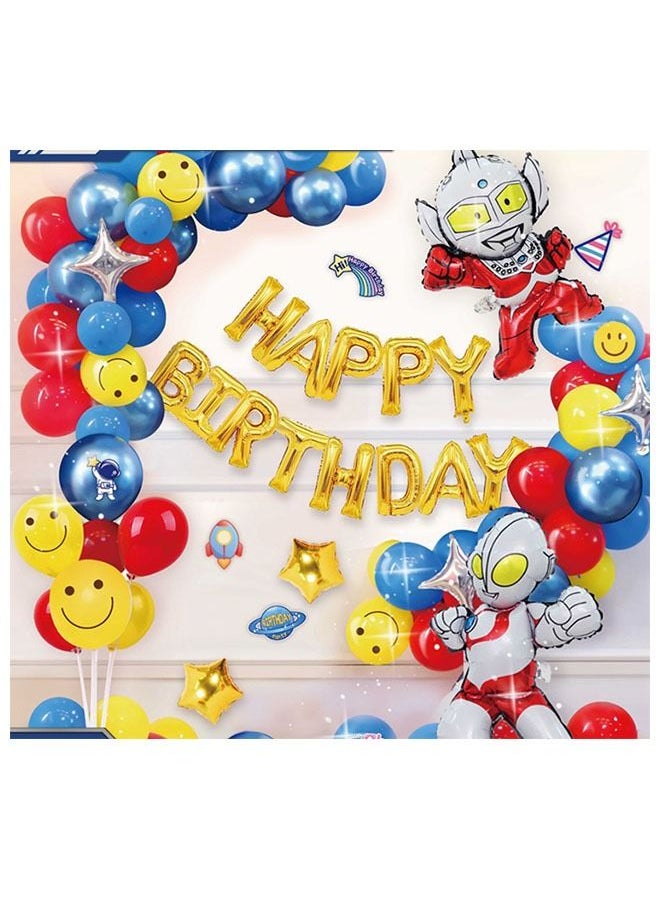 ZCM-HAPPY - Happy Birthday Party Balloons Decoration Set Is Durable And High Quality - Image 1