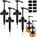 Meanplan Meanplan 4 Pack Mason Canning Jar Syrup Dispenser Coffee Syrup Dispenser Pump Lids Set with Labels and Pen Honey - Image 2