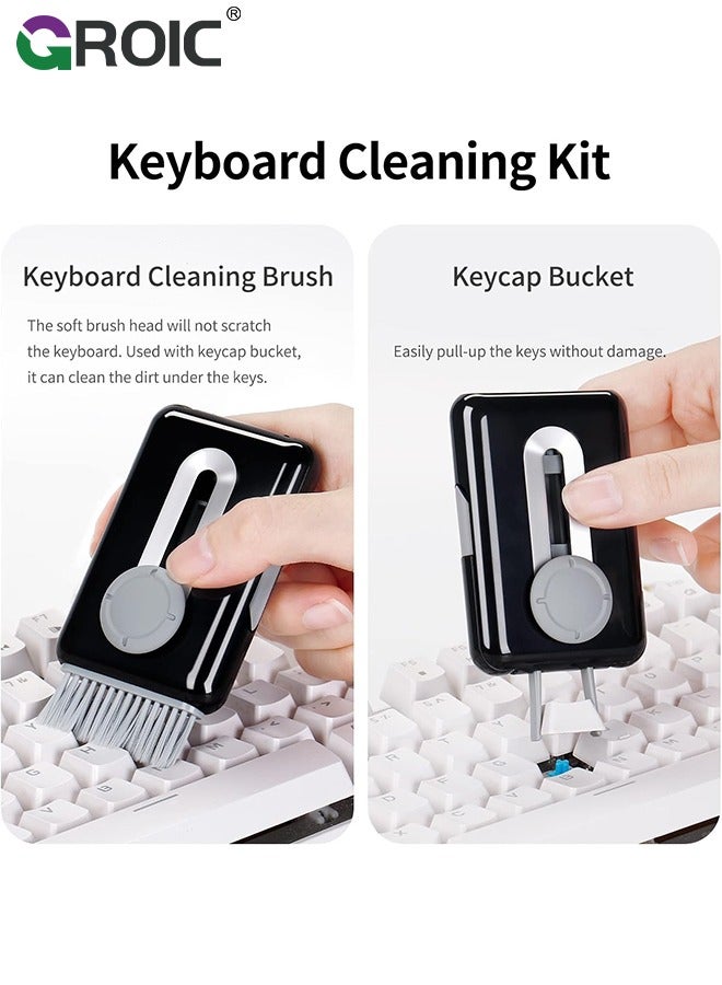 GROIC Laptop Screen Keyboard Black Cleaner Kit for Computer Macbook Airpod Phone iPhone Pro, Multifunctional Cleaning kit, Electronic Earbud Cleaning Pen Brush Tool for iPad, iPod, Headphone, Tablet  - Image 3