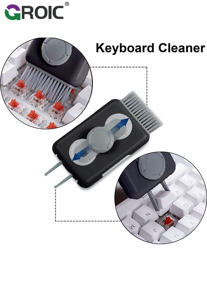 GROIC Laptop Screen Keyboard Black Cleaner Kit for Computer Macbook Airpod Phone iPhone Pro, Multifunctional Cleaning kit, Electronic Earbud Cleaning Pen Brush Tool for iPad, iPod, Headphone, Tablet  - Image 5