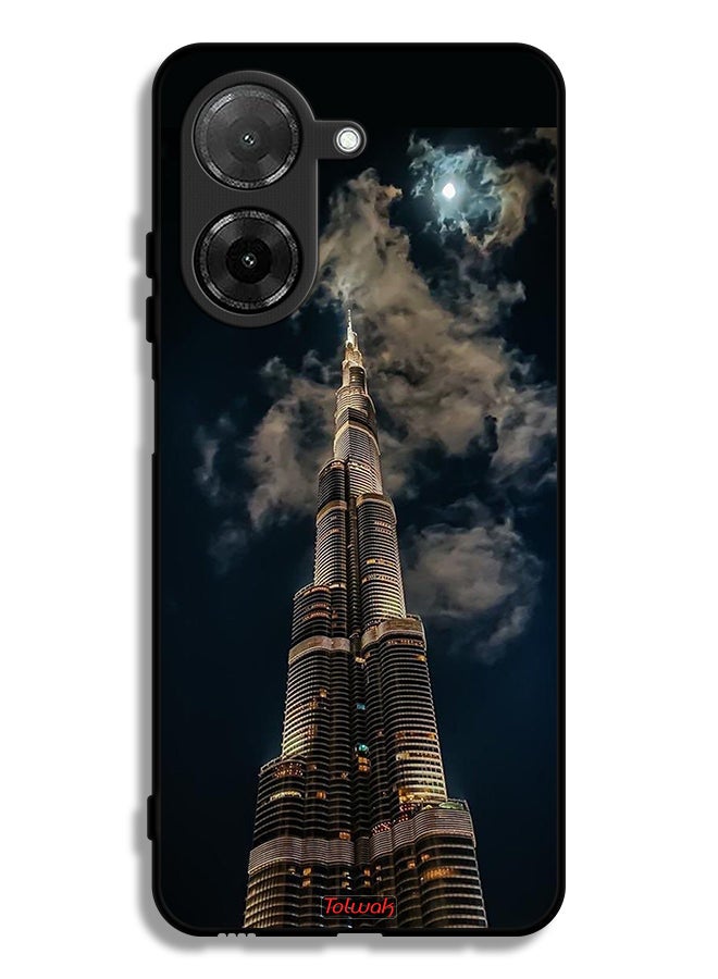 Tolwak Xiaomi Redmi A5 4G Protective Case Cover Burj Khalifa In Night - Image 1