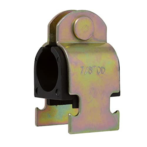 Metpure Rubber Cushion Strut Clamp 3/4" NOM (7/8" OD) for Mounting Copper Piping, PEX Pipe, CVPC Tubing to Strut Channels [5 Pack] - Image 4