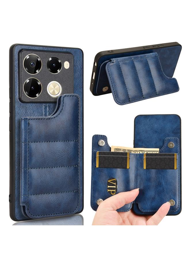 Zaboon Case For Infinix Note 40 Pro 5G / Note 40 Pro+ 5G Cow Pattern Sewing Card Bag Phone Case - Image 1