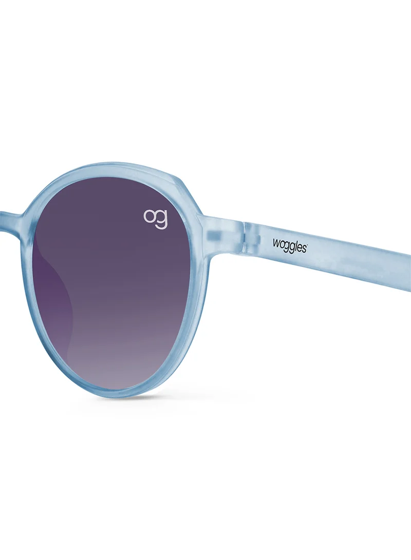 Woggles Solarity Blue Round Kids Sunglasses