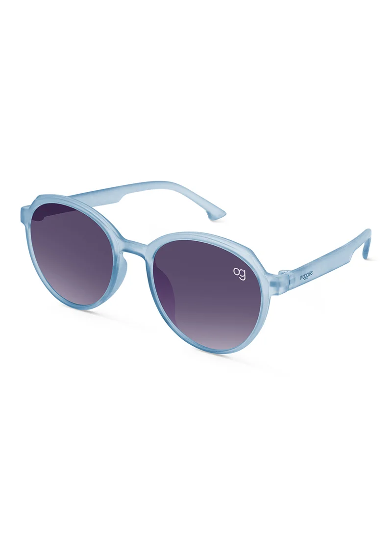 Woggles Solarity Blue Round Kids Sunglasses
